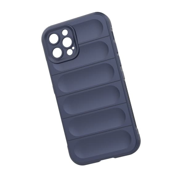 Blødt, grebsformet cover til iPhone 12 Pro - Mørkeblå