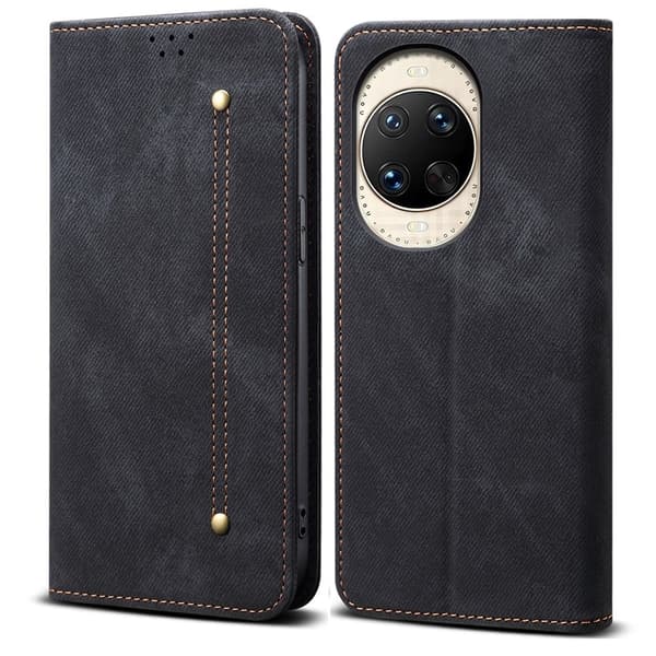 Jeans Huawei nova 14 Ultra flip case - Musta