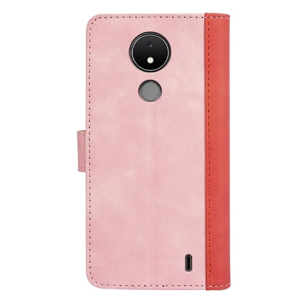 Tofarget lærdeksel for Nokia C21 - Rosa