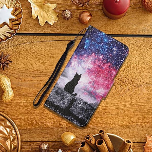 Wonderland iPhone 17 flip-etui - Galaxy-Katt
