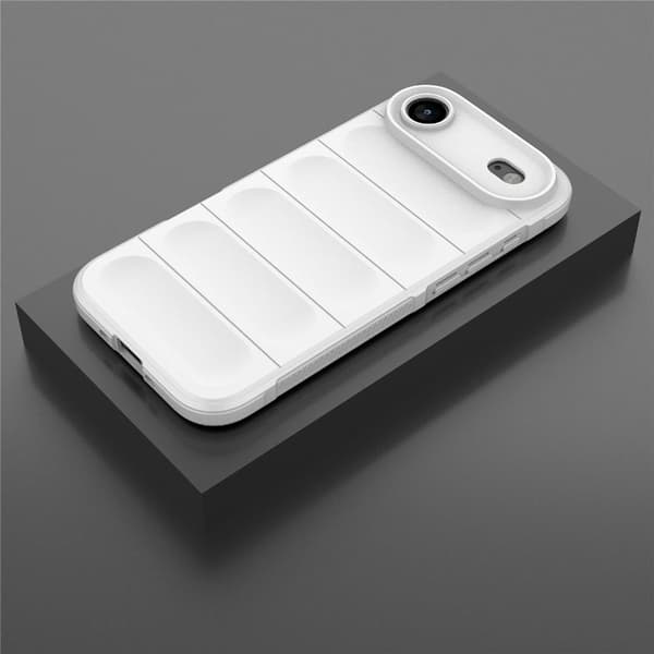Mjukt greppformat iPhone Air skal - Vit