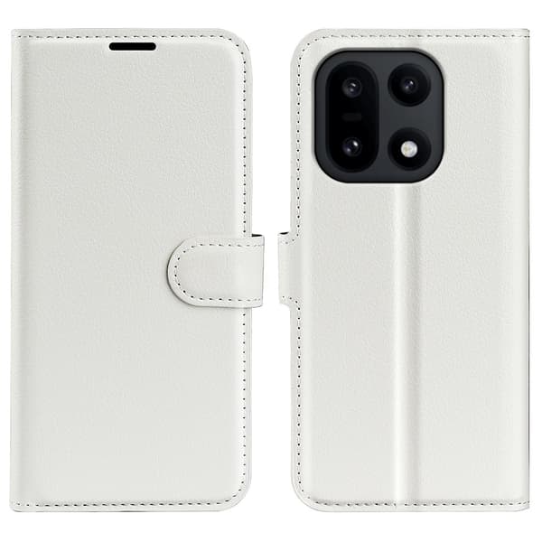 Classic OnePlus 15 flip etui - Hvit