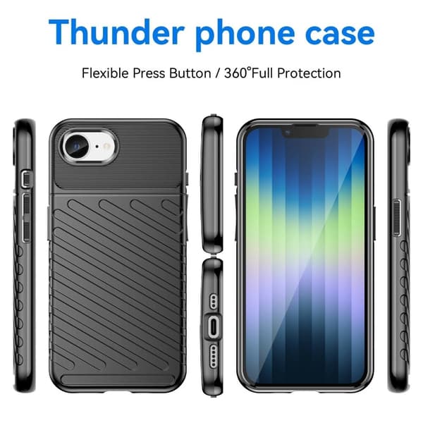 Thunder iPhone 16e skal - Svart