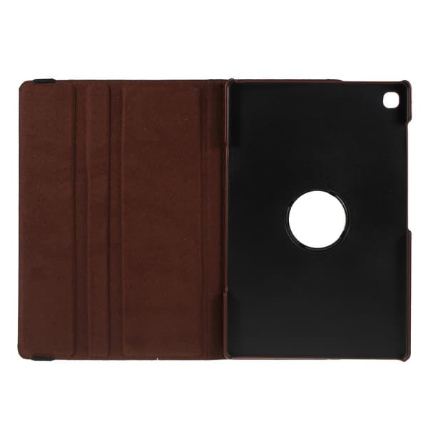 Sammenleggbart etui med Lichi-tekstur for Samsung Galaxy Tab S6 Lite - Brun