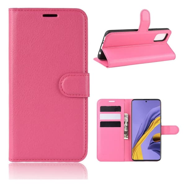 Classic Samsung Galaxy A51 flip etui - Rose