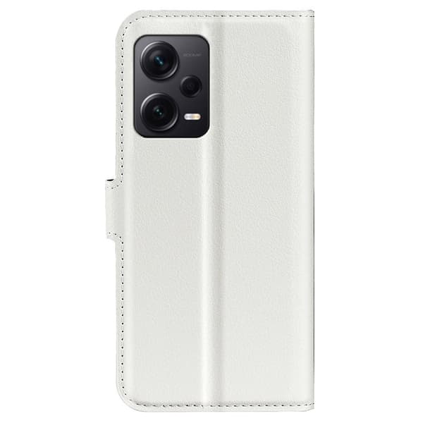 Klassisk Xiaomi Redmi Note 12 Pro Plus Flip Etui - Hvid