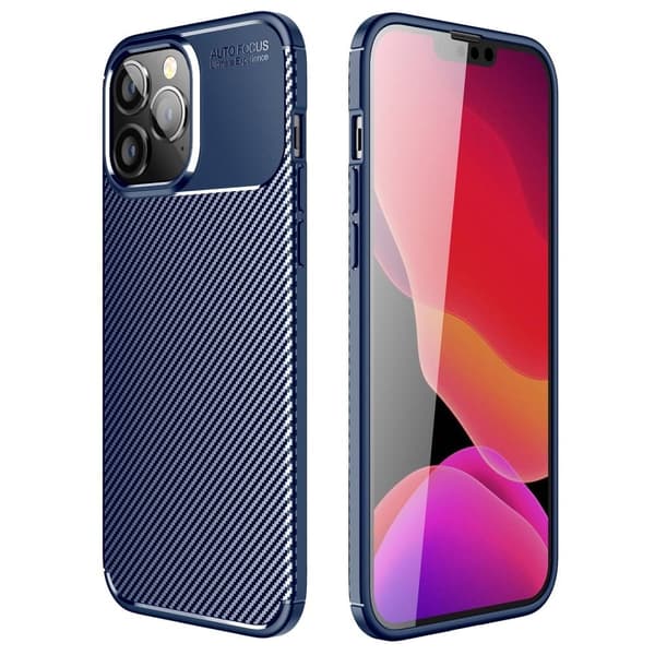 Carbon Shield iPhone 14 Pro Max kotelot - Sininen