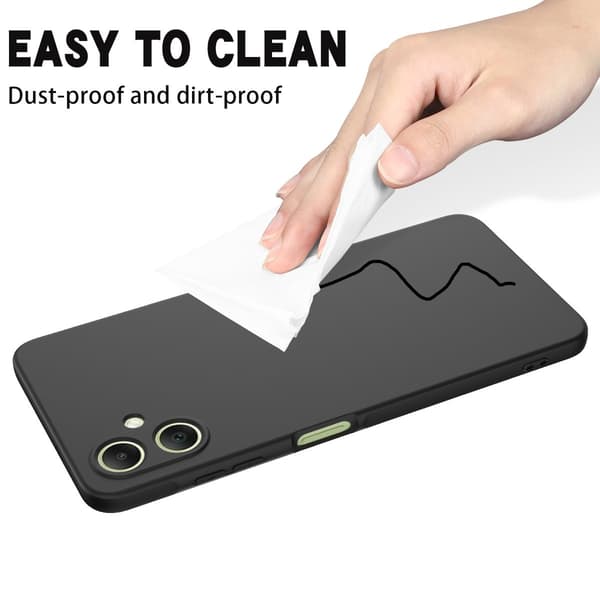 Matte Liquid Samsung Galaxy A07 silikone cover - Sort