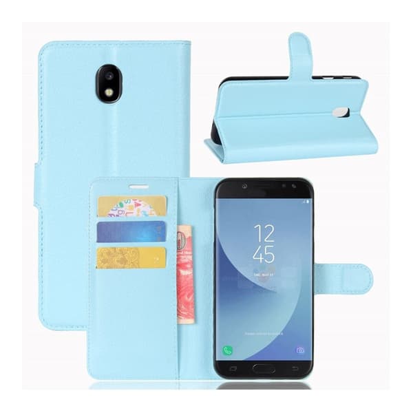 Samsung Galaxy J5 (2017) Lækkert læder etui - Blå