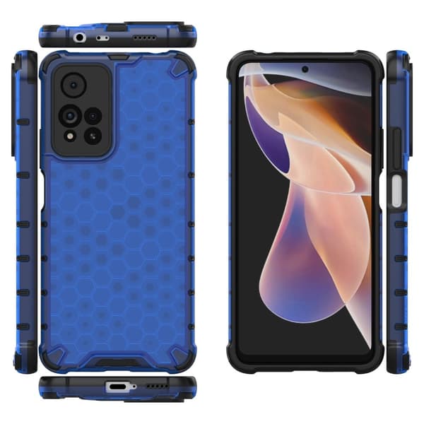 Bofink Honeycomb Xiaomi Redmi Note 11 Pro Plus 5G skal - Blå