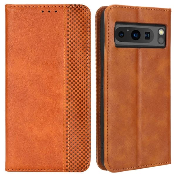 Bofink Vintage läder Google Pixel 8 Pro fodral - Brun