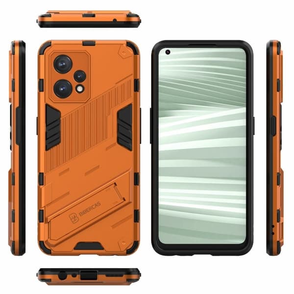 Støtsikkert hybriddeksel for Realme 9 Pro Plus - Oransje