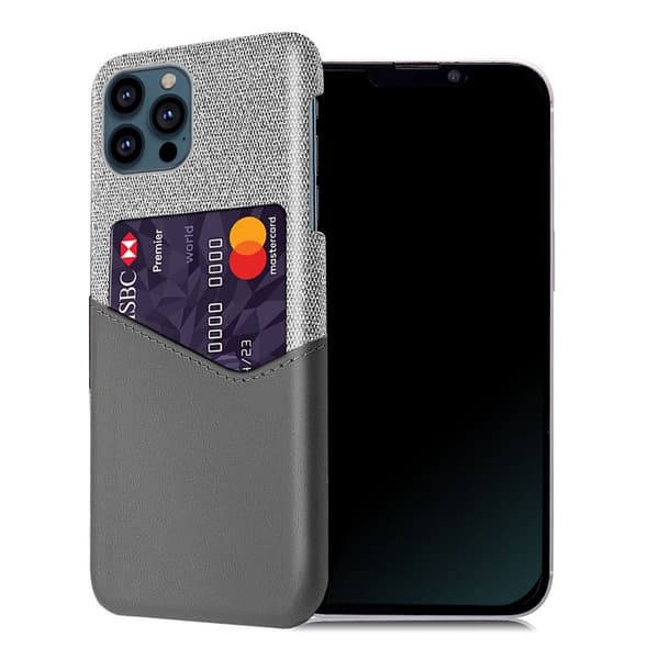 Bofink iPhone 13 Pro Max kortdeksel - Grå