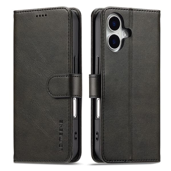 LC.IMEEKE iPhone 17 flip case - Musta