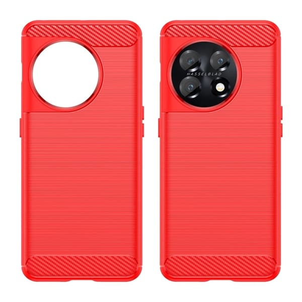 Carbon Flex Etui OnePlus 11 - Rød