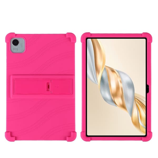 Honor Pad X9 Pro Silicone Case with Kickstand Rugged Protective Cover - Rose