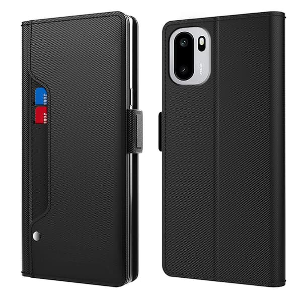 OnePlus 15R etui med makeup-spejl i smart design - Sort