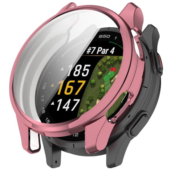 Garmin Approach S50 Watch Case Soft Flexible Protective Deksel - Rosa