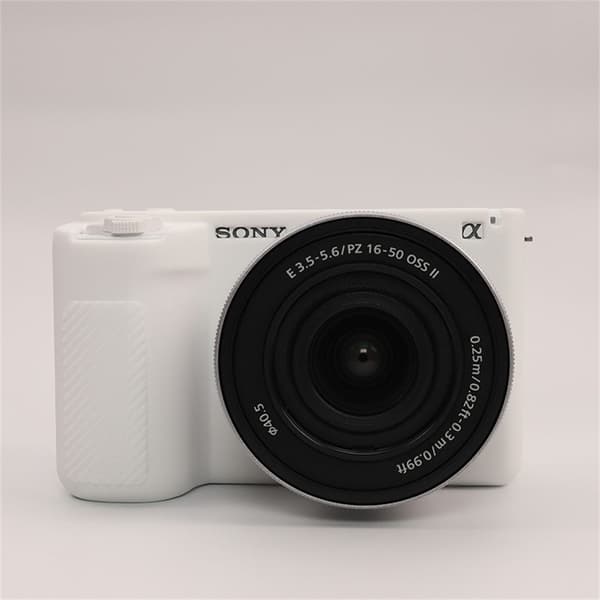 Sony ZV-E10 II Camera Protective Case Scratch Resistant Silicone Cover - White