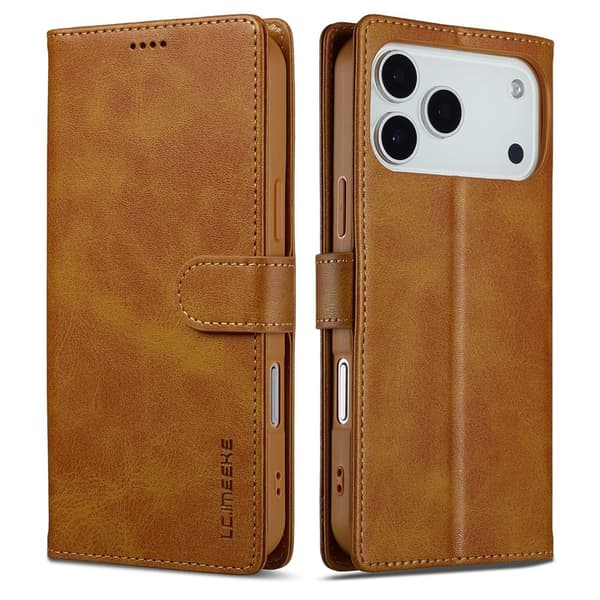 LC.IMEEKE iPhone 17 Pro flip case - Keltainen