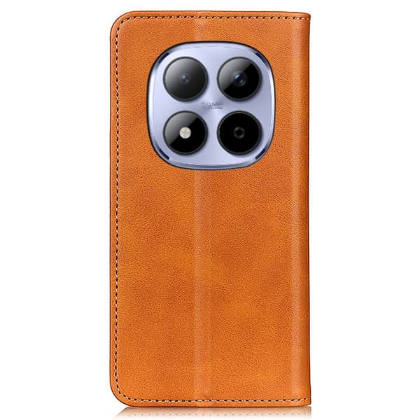 Äkta läder Xiaomi Redmi Note 15 Pro Plus fodral - Brun