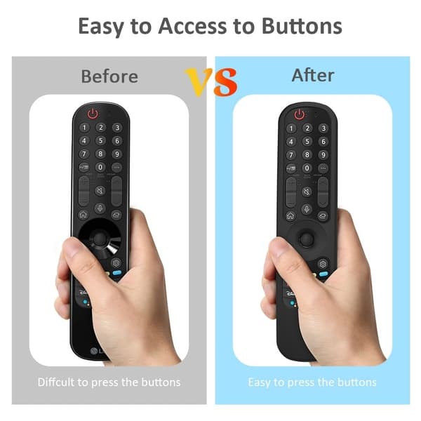 LG Magic Remote 2021 MR21 silikonskydd - Svart