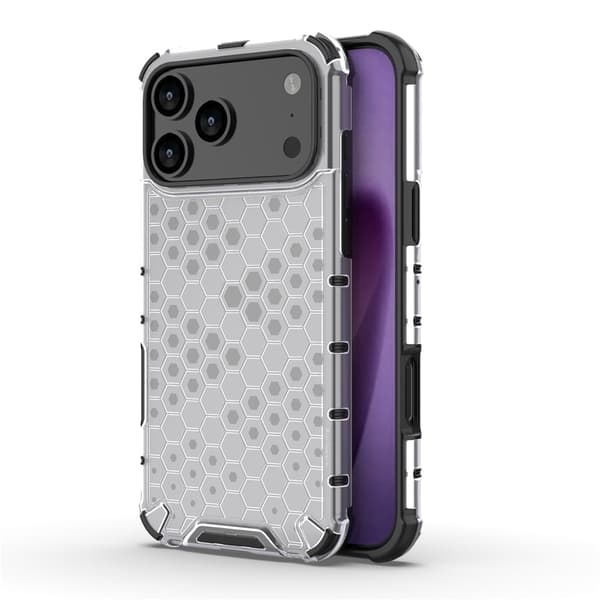 Bofink Honeycomb iPhone 17 Pro Max kotelot - Harmaa