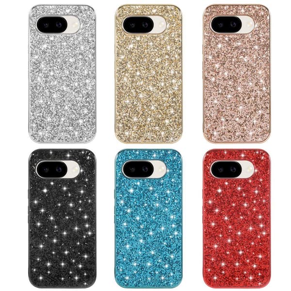 Glitter Google Pixel 10a cover - Blå