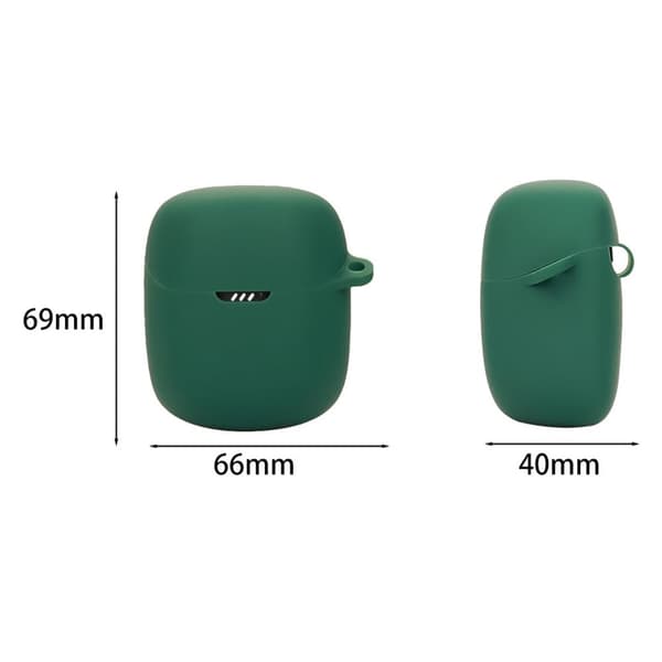 JBL Quantum Stream Wireless USB-C Silicone Case Bluetooth Earphone Cover med hængende spænde - Sort