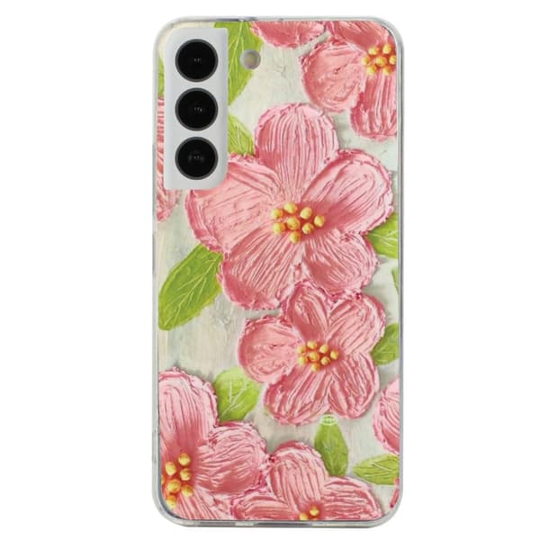 Deco Samsung Galaxy S22 Plus Etui - Rosa Blomster