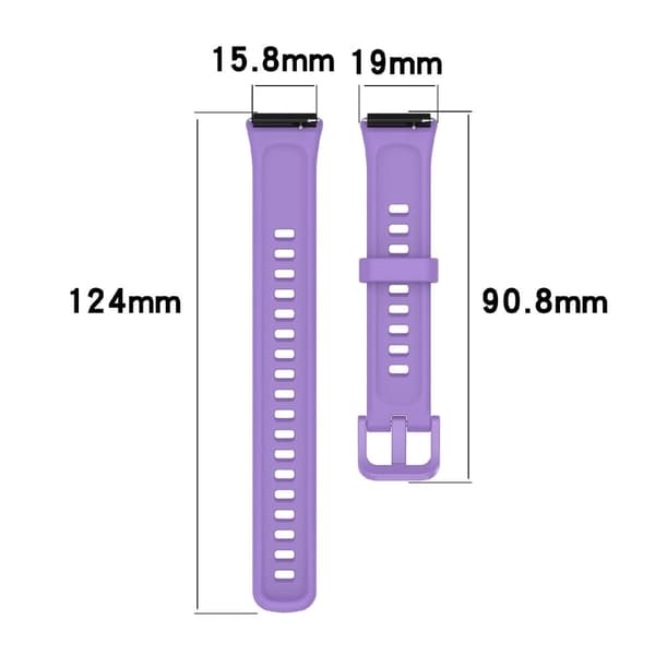 Huawei Band 7 Silicone Watch Band Solid Color Replacement Strap - Navy Blue