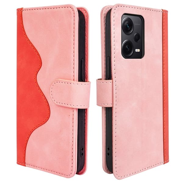 Tofarget lærdeksel for Xiaomi Redmi Note 12 Pro Plus - Rosa