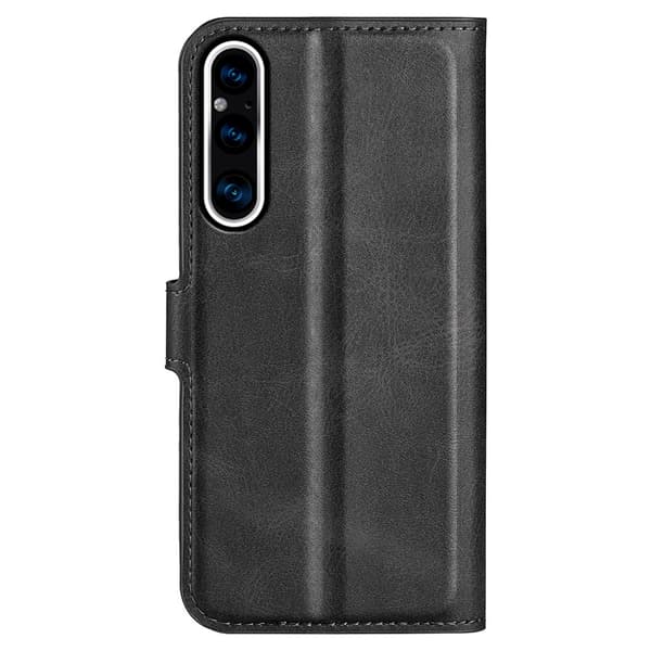 Læderetui med Pung til Sony Xperia 1 V - Sort