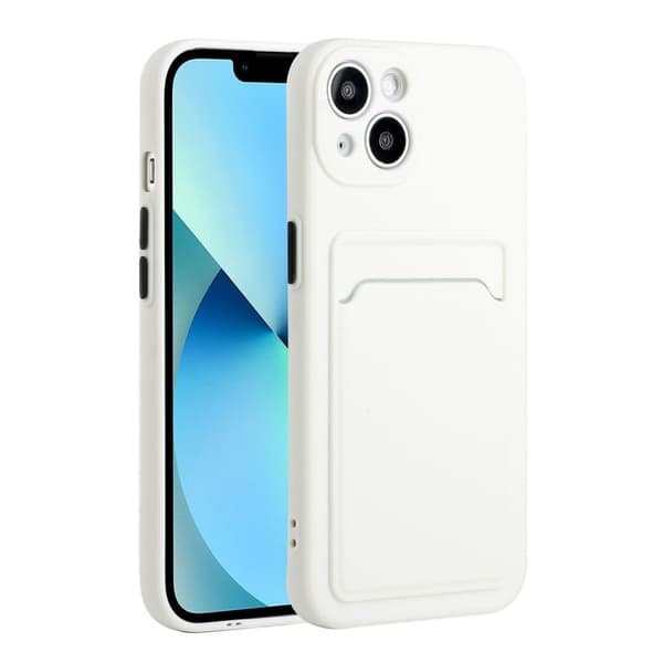Kortholdercover til iPhone 13 - Hvid