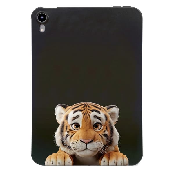 iPad mini (2024) Case Pattern Printing Slim Flexible Tablet Protective Cover - Little Tiger