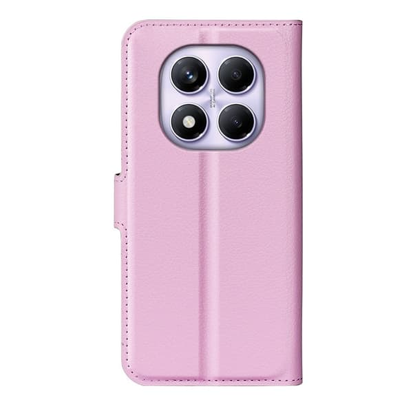 Klassisk Xiaomi Redmi Note 14 Pro 4G flip etui - Lyserød