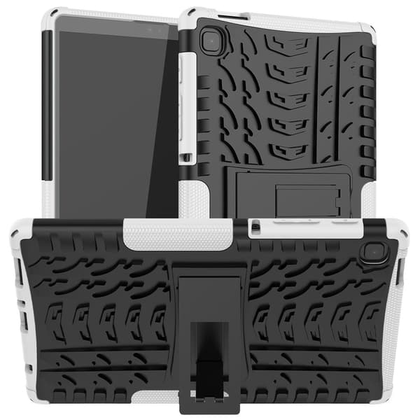 Dækmønster kickstand-etui til Samsung Galaxy Tab A7 Lite - Hvid