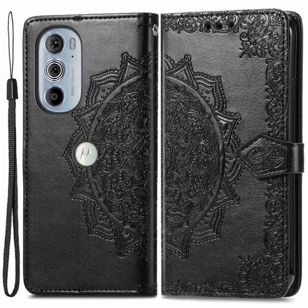 Mandala Motorola Edge 30 Pro Flippetui - Svart