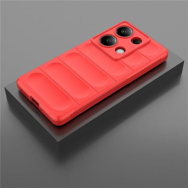 Mjukt greppformat Xiaomi Redmi Note 14S skal - Röd