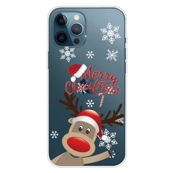 Deco iPhone 14 Pro Max cover - Rensdyr Med Julehat