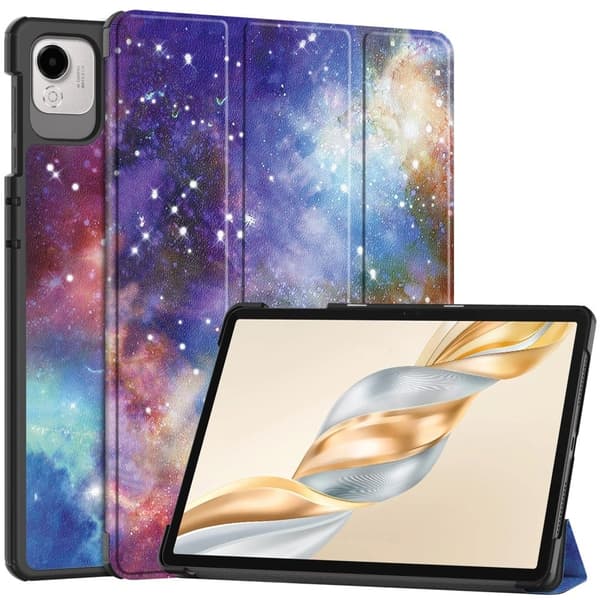 Honor Pad X9 Pro Case Pattern Print Leather Stand Tablet Cover - Galaxy