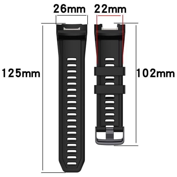 Garmin Instinct 2X silikonerem - Rød
