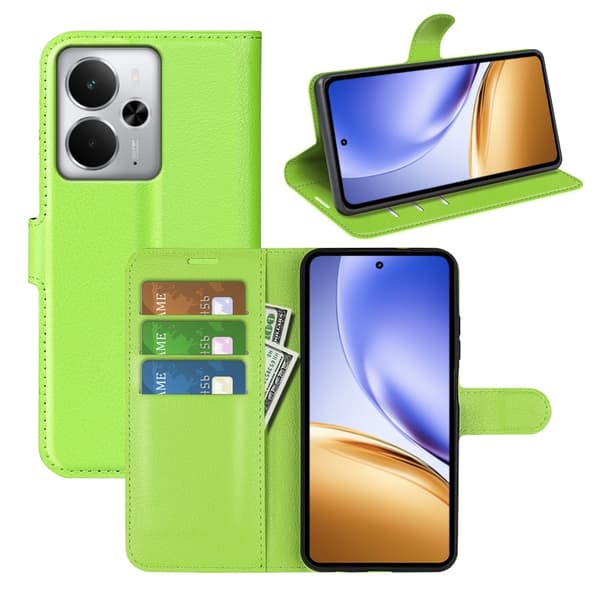 Classic Realme 14 5G flip etui - Grønn