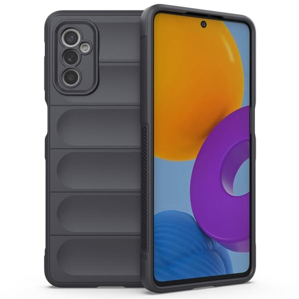 Blødt grebsformet cover til Samsung Galaxy M52 5G - Sølv/Grå