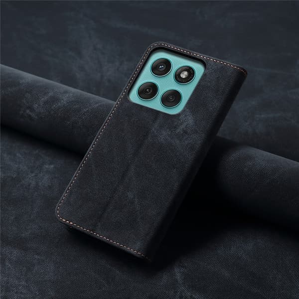 Jeans Motorola Edge 60 Pro flip case - Musta