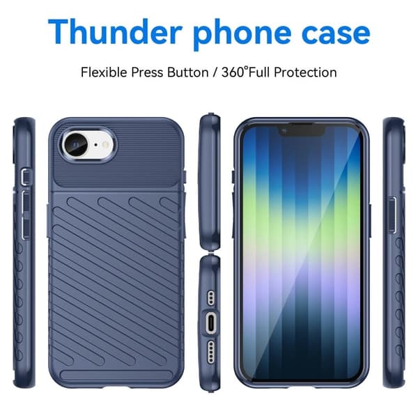 Thunder iPhone 16e cover - Blå