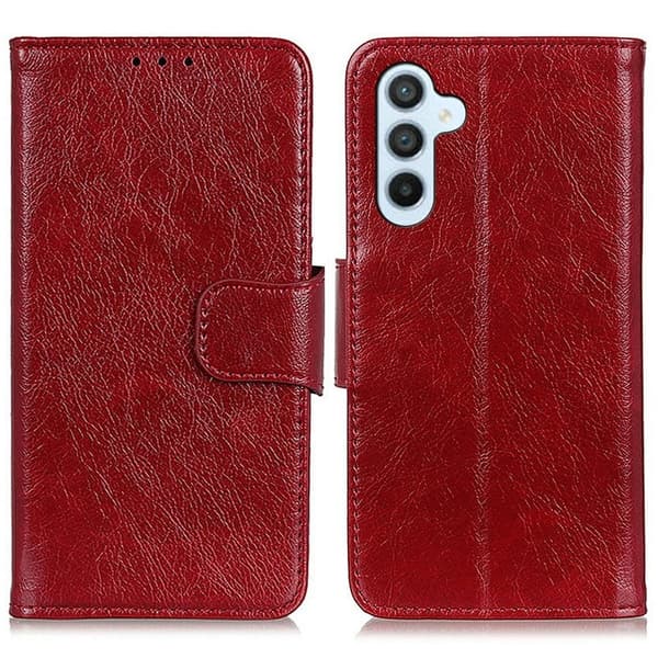 Neptune Samsung Galaxy A26 flip-etui i lær - Rød