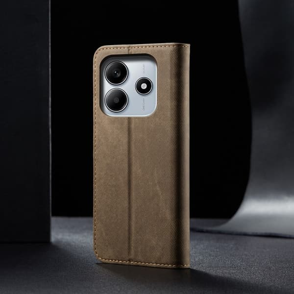 Jeans Xiaomi Redmi Note 14 4G flip etui - Khaki