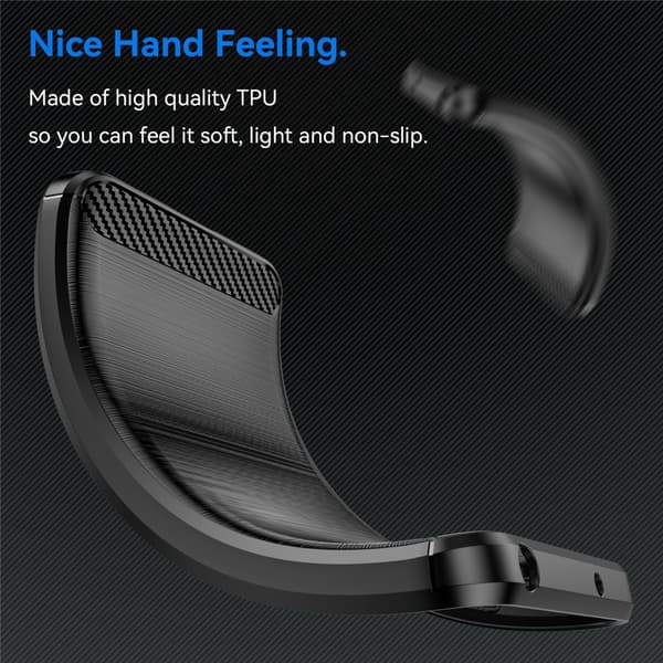 Carbon Flex Honor X5c / Honor X5c Plus 4G cover - Sort