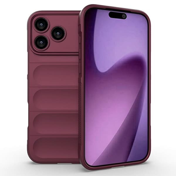 Deksel med mykt grep for iPhone 17 Pro - Vinrød